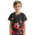 thumbnail image 5 of DISKEBUISS Children's Print Shirts - Cute Round Neck Short Sleeve Soft Comfort Top for 3-14 Years Play & Everyday, 5 of 6