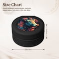 thumbnail image 2 of Naloa Colorful Flower Goat Round Jewelry Box, Travel Jewelry Organizer, 3.9 x 3.9 x 2in Jewelry Storage Box for Women-Black, 2 of 7