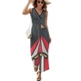 thumbnail image 2 of The Circus Dress Summer Street Style Bohemia Long Dresses Female Sleeveless Printed Maxi Dress, 2 of 9