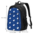 thumbnail image 4 of Yiaed Moon Lamb Print Laptop Backpack,Business Travel Durable Laptops Backpack with USB Charging Port,Water Resistant College Computer Bag, 4 of 5