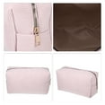 thumbnail image 3 of Unique Bargains 1 Pc Durable Solid Color Cosmetic Bag Pink, 3 of 5