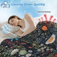 thumbnail image 3 of Spring Floral Cooling Blanket, Lightweight Breathable Summer Throw Blanket with Double Sided Cold Effect, Summer Daisy Botanical Flowers Picnic Beach Blankets Bed Sheet for Hot Sleepers 50"x60", 3 of 8