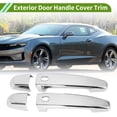 thumbnail image 2 of Cubierta de manija de puerta exterior Unique Bargains, recubrimiento de manija de puerta izquierda y derecha para Chevrolet Camaro 2016-2023 con agujero inteligente, 2 piezas, 2 of 7