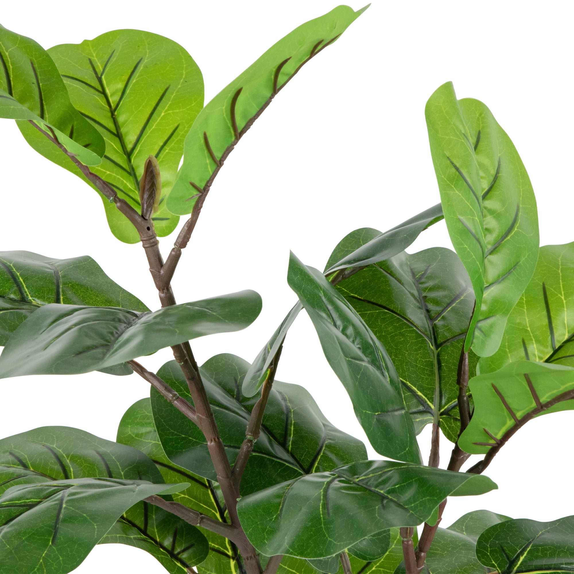 Northlight 29" Dark Green Artificial Fiddle Leaf Fig Potted Plant