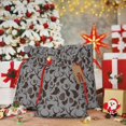 thumbnail image 6 of Honeii Brown Moose with Pinecones Print Small Burlap Bags,Christmas Drawstring Treat Bags Gift Bags Reusable Candy Goodie Wrapping Bags for Holiday Party Favors Supplies -Medium, 6 of 9