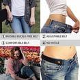 thumbnail image 4 of Cintura elástica sin botones a rayas, cómoda cintura elástica invisible ajustable para pantalones vaqueros, 4 of 5