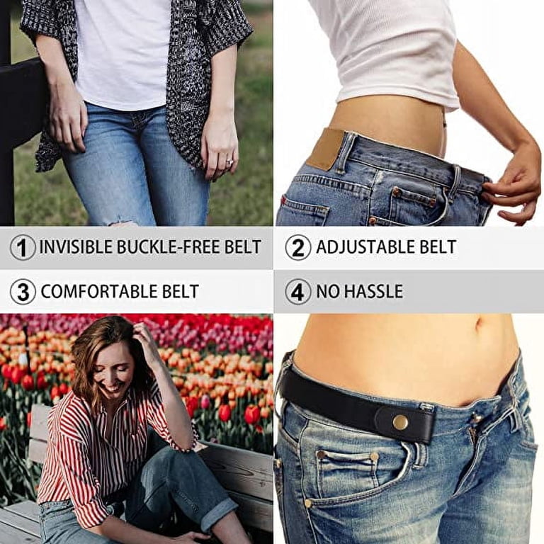 No Buckle Women/Men Stretch Belt, Invisible Elastic Belt for  display picture 1