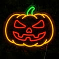 thumbnail image 4 of UPONRAY Pumpkin Neon Signs, 14.1"*12.4" Dimmable & USB-Powered LED Neon Light, Stylish Wall Decor for Halloween Party, Home, Bar, Shop, Haunted House, 4 of 11