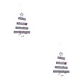 thumbnail image 3 of Adorno colgante Kearding Campana Letras estrella para árbol de Navidad Gris 2piezas, 3 of 5