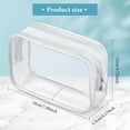 thumbnail image 5 of Lsupdaol 6 Pack Clear Makeup Bags 7 x 5 PVC Cosmetic Bag Plastic Zippered Pouches Portable Toiletry for Women Men Travel Vacation Bathroom Organizing(Clear Color, White Border), 5 of 8