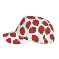 thumbnail image 5 of Daiia Hand Drawn Strawberry print Baseball Cap Men Women Golf Dad Hat Adjustable Original Classic Low Profile Hat Unconstructed Plain Cap, 5 of 9