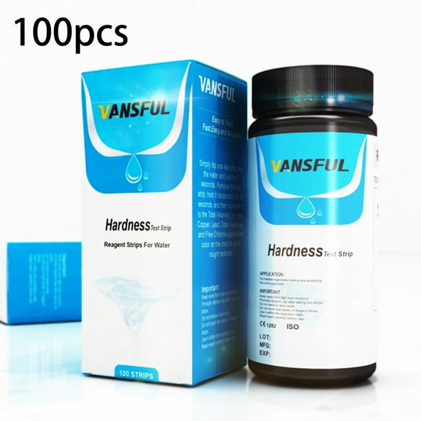100PCS Water Total Hardness Test Strips Quick and Easy Testing Kit 0