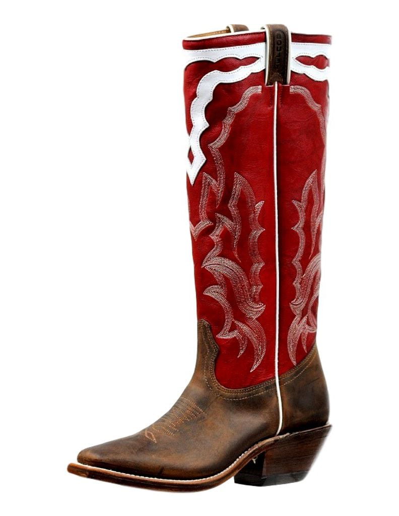 Boulet Western Boots Womens Buckaroo Square Hillbilly Golden 6256 ...