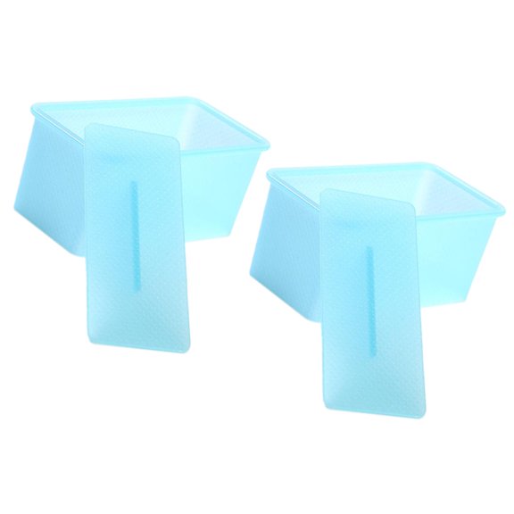 WHAMVOX Blue Rectangular Rice Ball Mold for Making Sushi and Perfect for Family Use ABS PP 2pcs
