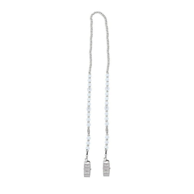 Chain For Glasses Eyeglass Chains For Women Stylish Non Skid White 70x0.8cm Prevent Falling Off 1Pcs