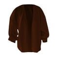 thumbnail image 5 of iHPH7 Open Front Cardigan for Women Fall Clothes Open Cardigans for Women Oversized Sweaters for Women Long Sleeve Cardigan for Women Knits Clothing Travel Cardigan Coffee L, 5 of 5