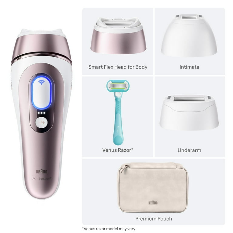 Braun IPL Skin Expert, At-Home Laser Facial Hair Removal with Free