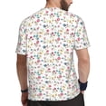 thumbnail image 2 of Wukai Summer Floral Print Men's Short-Sleeved Mesh T-Shirt,Quick-Dry Short Sleeve Workout T-Shirt-4X-Large, 2 of 8