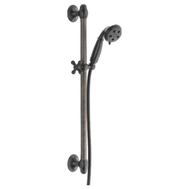 Delta 51308-RB Universal Showering Components H2Okinetic 3-Setting Slide Bar Hand Shower - Venetian Bronze