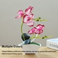 thumbnail image 2 of Orquídea artificial Bonsai Flores falsas Billuyoard Rosa roja, 2 of 6