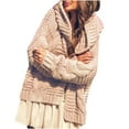 thumbnail image 2 of LOVZFMLL Cardigan pour Femmes Mode Femmes Chandail à Manches Longues Cardigan Décontracté en Tricot, 2 of 9