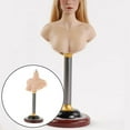 thumbnail image 4 of 1/6 Male Female Bust Stand Half Bust Base Figure Body Bust Stand Platform PVC Model for Wigs Female C, 4 of 7