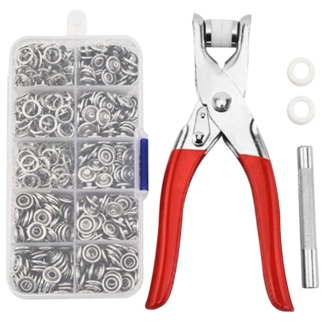 Juego 100 Alicates Hugtrwg Kit Botones a Presión Metal con Cierres