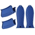 thumbnail image 3 of fastboy 1/2 4pcs/set Pot Silicone Handle Covers Heat-resistant Kitchen Cooking Accessory Blue 1 Pc, 3 of 6