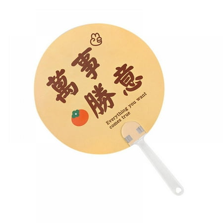 

Round Hand Fan with Plastic Handle For Kids Cartoon Style Handheld Fan Cool Summer Plastic Fan Easy Carry