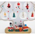 thumbnail image 3 of LINLIN Christmas Tree Desktop Decoration Mini Wooden DIY Xmas Tree Ornaments Children Gift, 3 of 7