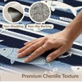 thumbnail image 6 of ODIKA 3'x5' Washable Area Rug Hooked Fishing Nautical Bass Motif Stripe Border Lure Novelty for Hallway, Laundry Room, Non-Slip, Flatweave, Easy Care, 6 of 7