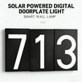 thumbnail image 4 of Surpdew Solar Lighted House Numbers For Outside, Light Up Waterproof Led Address Numbers Signs For Houses, Large Personalized Illuminated Exterior Modern House Numbers Light Numbers 6 7.3*4*1.5Inch, 4 of 9