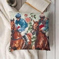 thumbnail image 3 of YINGXI  Roses Throw Pillow Cover,Kentucky Race Sport Cushion Case Decoration for Indoor Outdoor 12x12in, 3 of 5