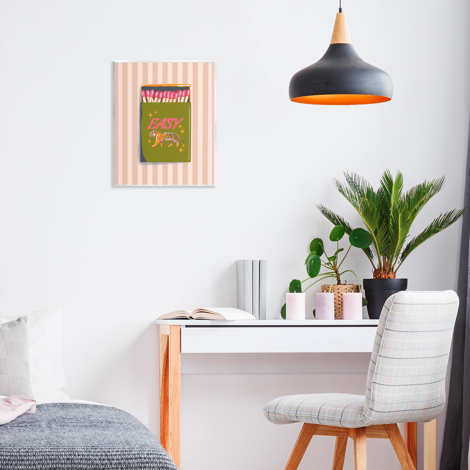 Easy Tiger Retro Matches Wall Plaque Art, design by Elyse Anastacia