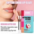 thumbnail image 3 of EELHOE 20Pcs/Box Cotton Swab Lip Glaze Moisturizing Long-lasting Non-stick Cup Portable Lips Makeup -, 3 of 5