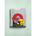 thumbnail image 3 of Smile To Japan - Travel Enthusiast Souvenir Graphic Women's Sweatshirt, 3 of 4