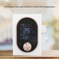 thumbnail image 4 of Smart Color Thermostat, Remote Control Touchscreen Electric Heater Thermostat LCD Programmable Knob Control for Home Office Hotel AC 95V to 240V, 4 of 7
