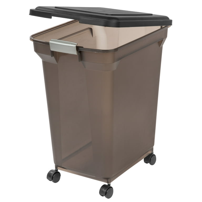 IRIS USA 67 Qt WeatherPro Pet Food Storage Container with Casters, 2-Pack photo 3