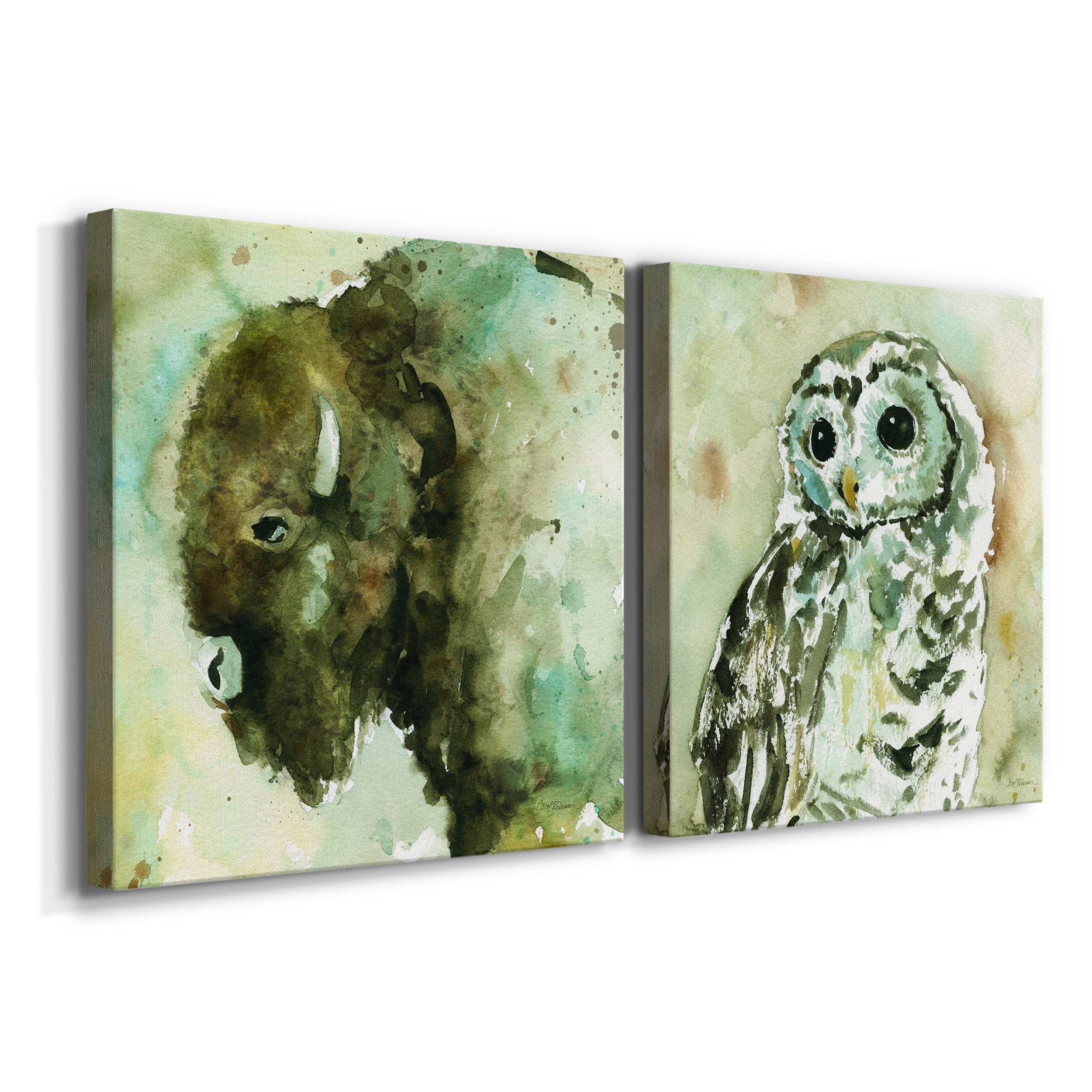 On Guard - Premium Gallery Wrapped Canvas - Ready to Hang Set of 2 - 40 x 40 Each