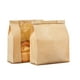 thumbnail image 1 of Advancent 50 pack/lote bolsa para tostadas en rodajas borde prensado en caliente hecho a mano y bolsa autosellante de ventana transparente Organizadores de utensilios de cocina papel kraft trompeta, 1 of 6