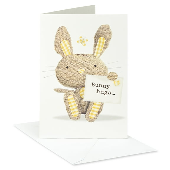 American Greetings Easter Card for Anyone (Linen Rabbit)