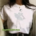 thumbnail image 3 of Camiseta con estampado de bailarina de Ballet para mujer, Tops con estampado de dibujos animados de los años 90, camiseta informal para mujer, ropa de moda 2023, 3 of 4