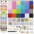 thumbnail image 1 of Glass Beads Bracelet Making Kit Beads Jewellery Making Kit 16800PCS- For Kids, 1 of 5