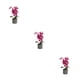 thumbnail image 1 of Orquídea artificial Bonsái Potted Matsuzay 8 Flores Púrpura, 1 of 6
