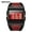 Black red, variant on LED Sport Watch – Square Case, Alarm & Timer, Stylish Unisex Design