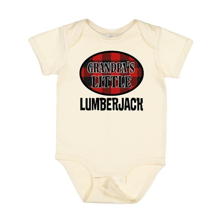 

Inktastic Grandpa Little Lumberjack Gift Baby Boy Bodysuit