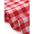 thumbnail image 5 of INSPIRE CHIC Women's Midi Dress Puff Short Sleeves Smocked Checks Gingham Dresses S Red, 5 of 6