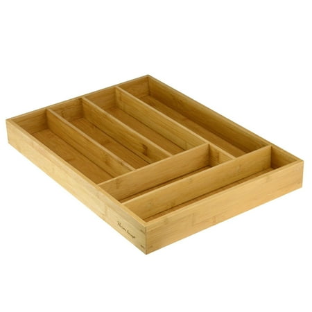 concept drawer organizer tray heim cutlery bamboo slots organic layout storage silverware