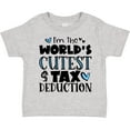 thumbnail image 3 of Inktastic I'm the World's Cutest Tax Deduction Blue Hearts Boys or Girls Toddler T-Shirt, 3 of 5