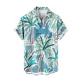 thumbnail image 1 of Camisas De CompresióN Para Hombre Camisa de manga corta con estampado digital 3d de ocio de tendencia de moda de playa de turismo de vacaciones de verano para hombres (Mint Green, S), 1 of 4